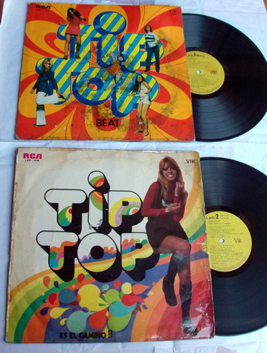 2 Vinilos / Tip Top Beat + Tip Top Es El Cambio! Hits 60 70s