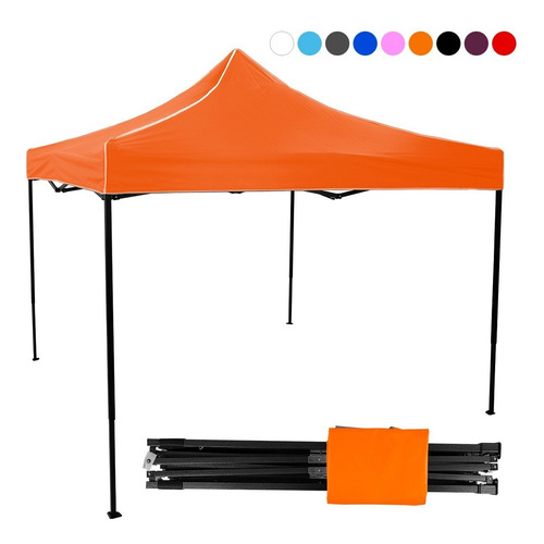 Toldo Reforzado Techo, Carpa, Plegable 3 X 3 Con Lona