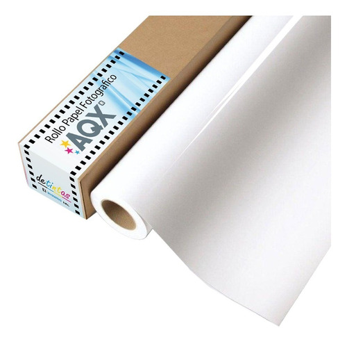 Rollo Brillante Papel Fotográfico 130gr 61cm X 30m Aqx