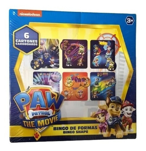 Bingo De Formas Paw Patrol Bingo Shapes Original