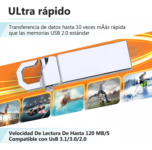 Memoria Usb 2tb Alta Velocidad 3.1 (2000 Gb) Flash Drive