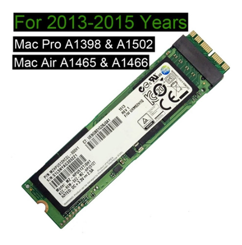 Imagen 4 de 4 de Disco Ssd 512gb Compatible 100% Air A1398-a1502 A1465-a1466