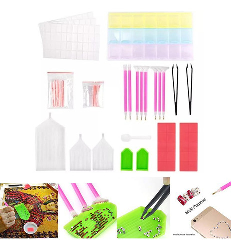 Kit De Herramientas Diy 5d De Pintura De Diamante