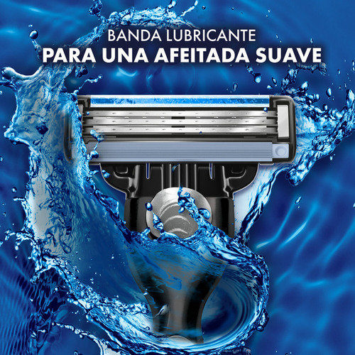 Imagen 5 de 8 de Repuestos para maquina de afeitar Gillette Mach3 con 4 unidades