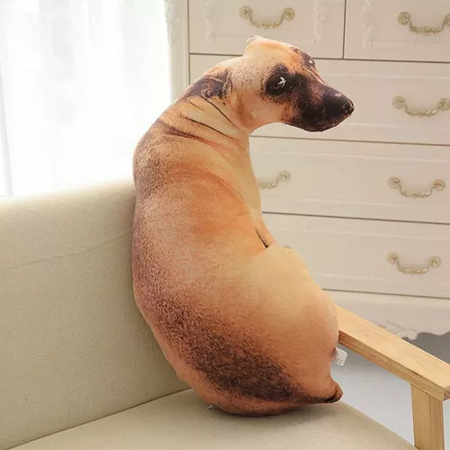 Almohada For Perros Con Estampado De Curvas En 3d, Realista