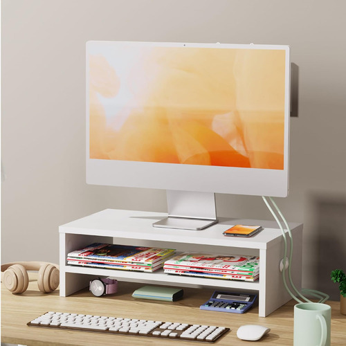 Rathsyme Soporte Para Monitor, Elevador De Monitor De Comput