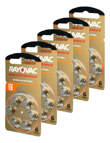 Bateria 30 Pilas Rayovac 013 Peak Performance