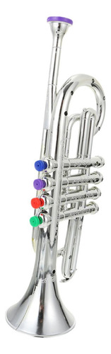 Cuernos De Trompeta De Juguete Juego Musical Juguete Plata