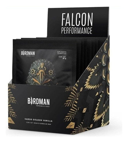 Falcon Performance Birdman 10 Sobres 42gr Cu Sabor Golden Vinilla