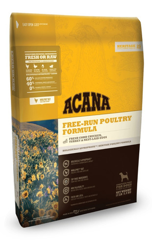 Acana Free Run Poultry Pollo Pavo Perros 2.04kg