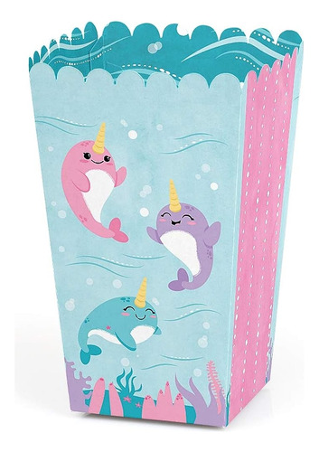 Narwhal Girl - Under The Sea Baby Shower O Birthday Party Fa