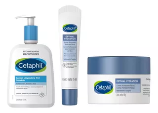 Cetaphil-pack Optimal Hydration Facial Y Contorno +limpiador