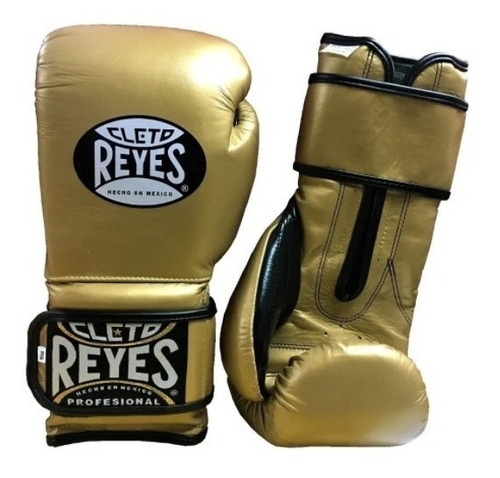 Guantes Cleto Reyes Dorados Con Cierre De Contacto 12 Oz.