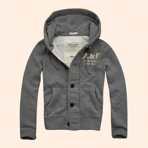 Sudadera Abercrombie Boton Talla S Nueva Original