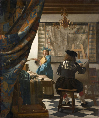 Vinilo Decorativo 20x30cm Jan Johan Vermeer Pintor Arte