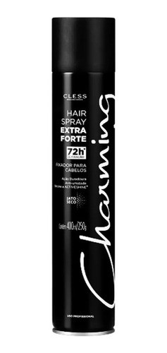 Laque Cabelo Charming Cless Hair  Fixador Extra 72 Hrs 400ml