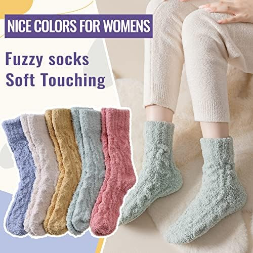 Calcetines Peludos Dosmart Para Mujer, Pantuflas Cálidas Y E
