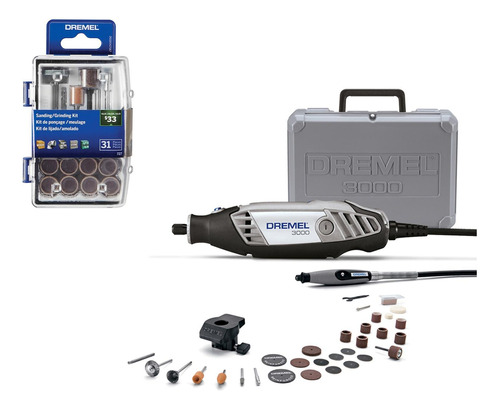 Mototool Dremel 3000 Eje+ Kit De Accesorios 727 3000pp+727ab