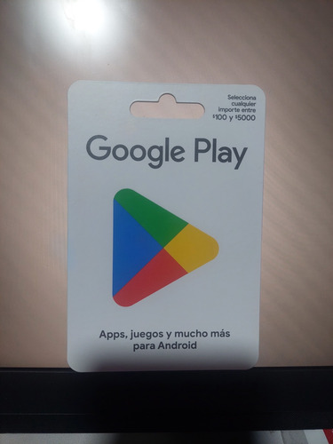 Tarjeta Google Play 2000