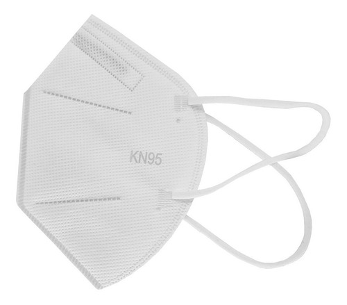 Imagem 1 de 5 de Mascara Kn95 N95 5 Camadas Proteção Branca Kit 25 Unidades