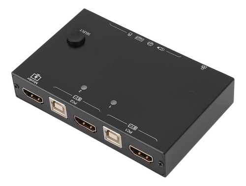 Conmutador Kvm De Interfaz Multimedia Hd Con 2 Puertos Ether