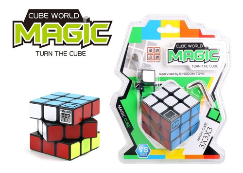 Cubo Magico Cube World Magic 3x3 En Blister Con Contador