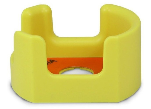 Proteção Guarda Alta P/botão Emergência 22mm Amarelo C/placa