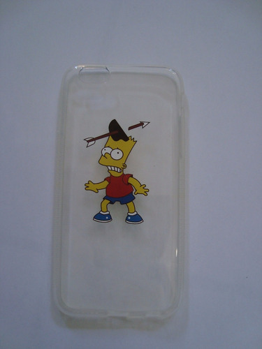 Capa Case Celular iPhone 6 E 6s Bart Simpson Flecha Maça 1