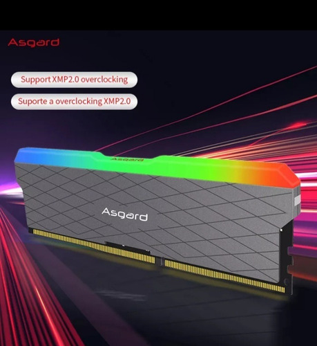 Memória Ram Ddr4 Rgb 16gb (2x8) 3200mhz Asgard