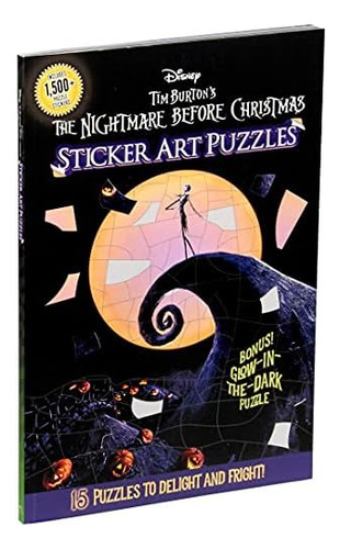 Disney Tim Burtonøs The Before Christmas Sticker Art Puzzles, De Kaplan, Arie. Editorial Thunder Bay Press, Tapa Blanda En Inglés