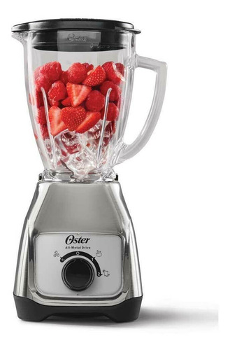 Imagen 3 de 3 de Licuadora Oster BLSTKAG-NRD 1.5 L niquel con vaso de vidrio 220V