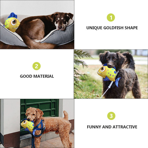 Juguete De Peluche Interactivo Con Forma De Pez Para Perro Q
