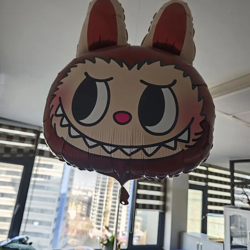 Pack 2 De Globos De Cabeza De Labubu Rosa Cabezas De Labubu