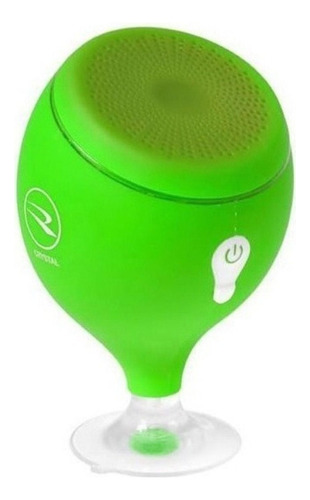 Caixa De Som Portatil Roadstar Crystal Bluetooth Led Cor Verde Bateria