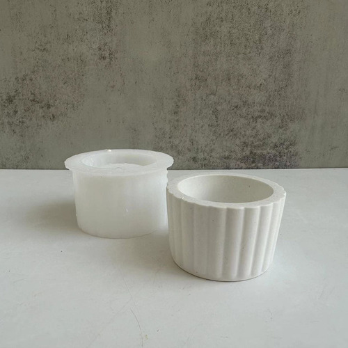 Molde De Silicone Para Fazer Copos De Cimento, Copos De Vela
