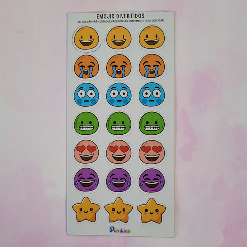 Pistas Visuais Tags Emojis Divertidos Para Crianças Autismo