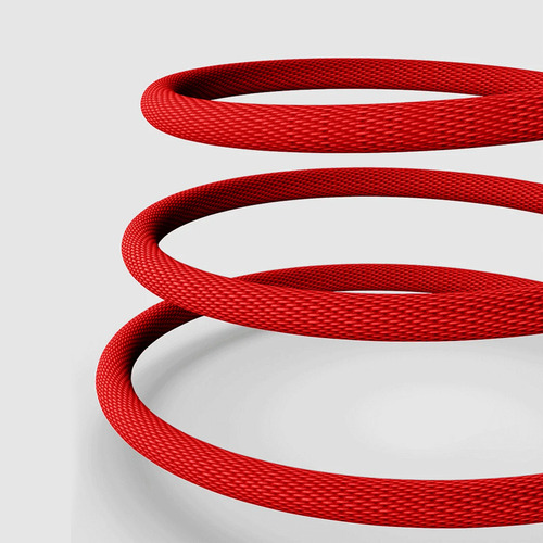 Cable Cargador Reforzado Micro Usb V8 Universal Rapido L 90º Color Rojo
