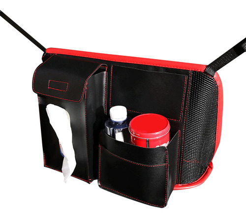 Universal Cars Pocket Bolso Titular Cuero Rojo 48x11x26cm