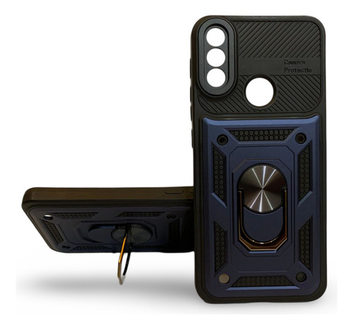 Funda Uso Rudo Con Anillo Para Motorola Moto E7i Power