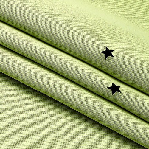 Cortina Estrella Blackout Opaca 132x213cm Cuarto Sala 1 Pieza Color Verde Claro All Might Am-10