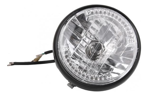 Faro Delantero De Moto De 12 V Para Bobber Amber Led Turn