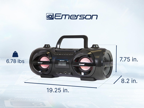 Radiocasetera Portátil Emerson Epb-3005 C/reproductor De Cd