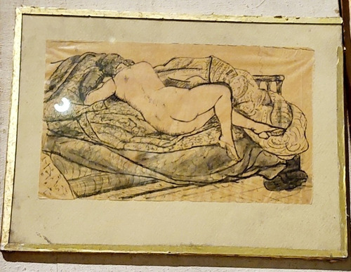 Dibujo Papel Desnudo Femenino Rodolfo Alcorta R Alcorta