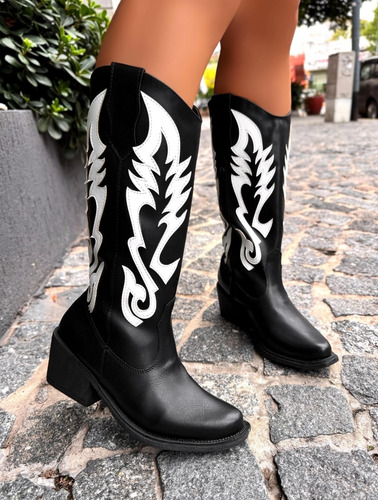 Botas Texanas Caña Alta, Estilo Y Comodidad - Tendencia 2025