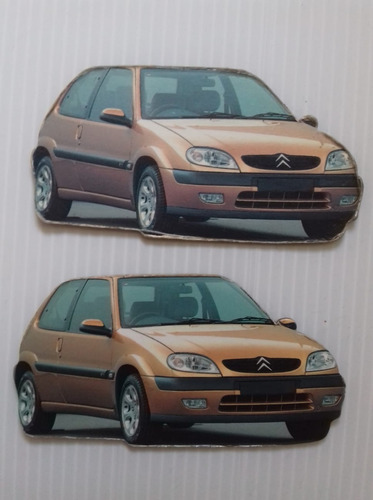 Iman Citroen Saxo Imagen Oficial 8x4 Cm Unico Dueño C/u