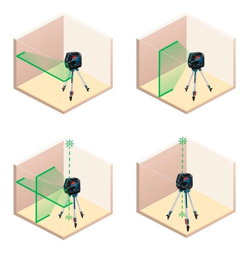 Nível A Laser Gcl 2-50 G 15m + Acessórios Bosch 0601066m01
