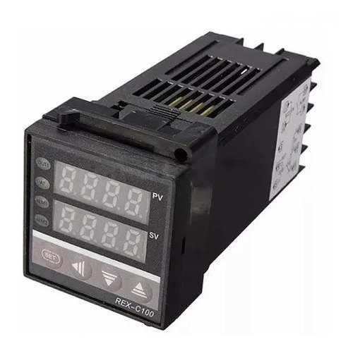 Imagen 2 de 4 de Controlador De Temperatura Pid, Rex C100, Ssr 40da + Sonda