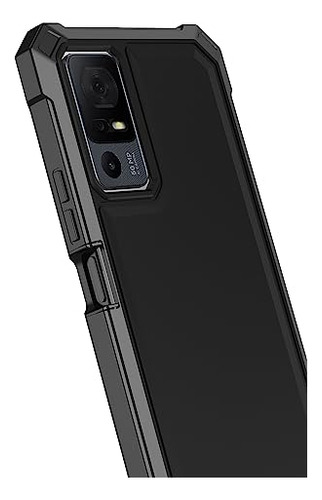 Funda Para Tcl 40xl 40t Jitterbug Smart 4 Negro Frosted Poli