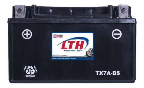 Batería Moto Lth Italika Ws175 175cc - Tx7a-bs