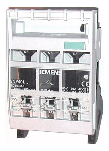 Seccionador Nh-000/3np401 Siemens (made In Germany) 160a